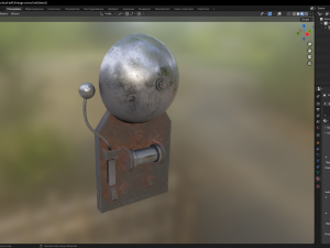 Vintage school bell 3D-Modell