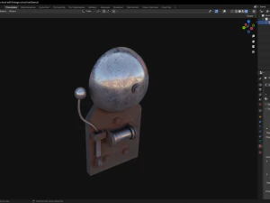 Vintage school bell 3D Model