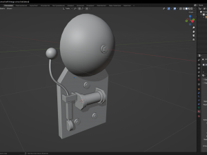 Vintage school bell 3D-Modell