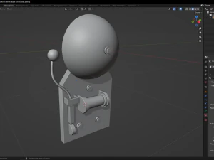 Vintage school bell 3D Model
