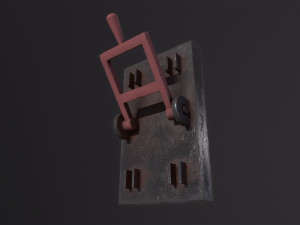 Rusted lever switch Model 3D