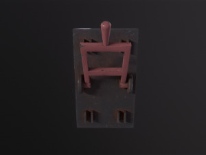 Rusted lever switch Model 3D