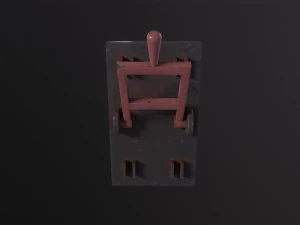 Rusted lever switch 3D Model