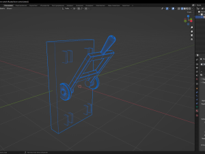 Rusted lever switch Model 3D