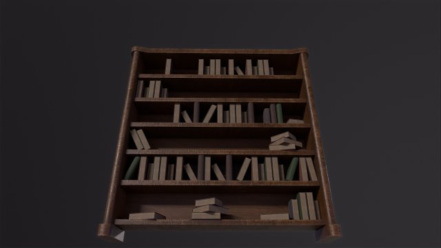 bookshelf bookcase and luxury wood decorations 3D Model in Store Spaces  3DExport