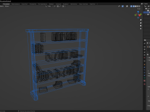 Bookshelf 3D Model
