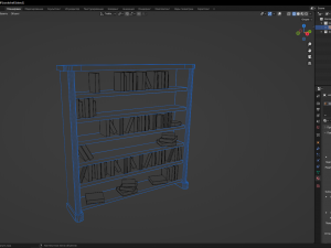 Bookshelf 3D Model