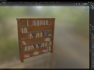 Bookshelf 3D Model