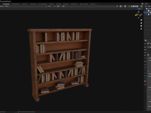 Bookshelf 3D Model