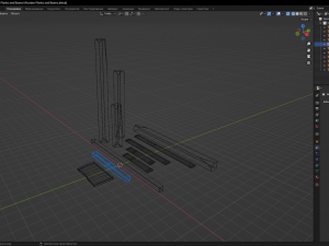 Wooden Planks and Beams 3D 모델