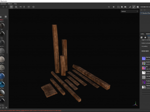 Wooden Planks and Beams 3D 모델
