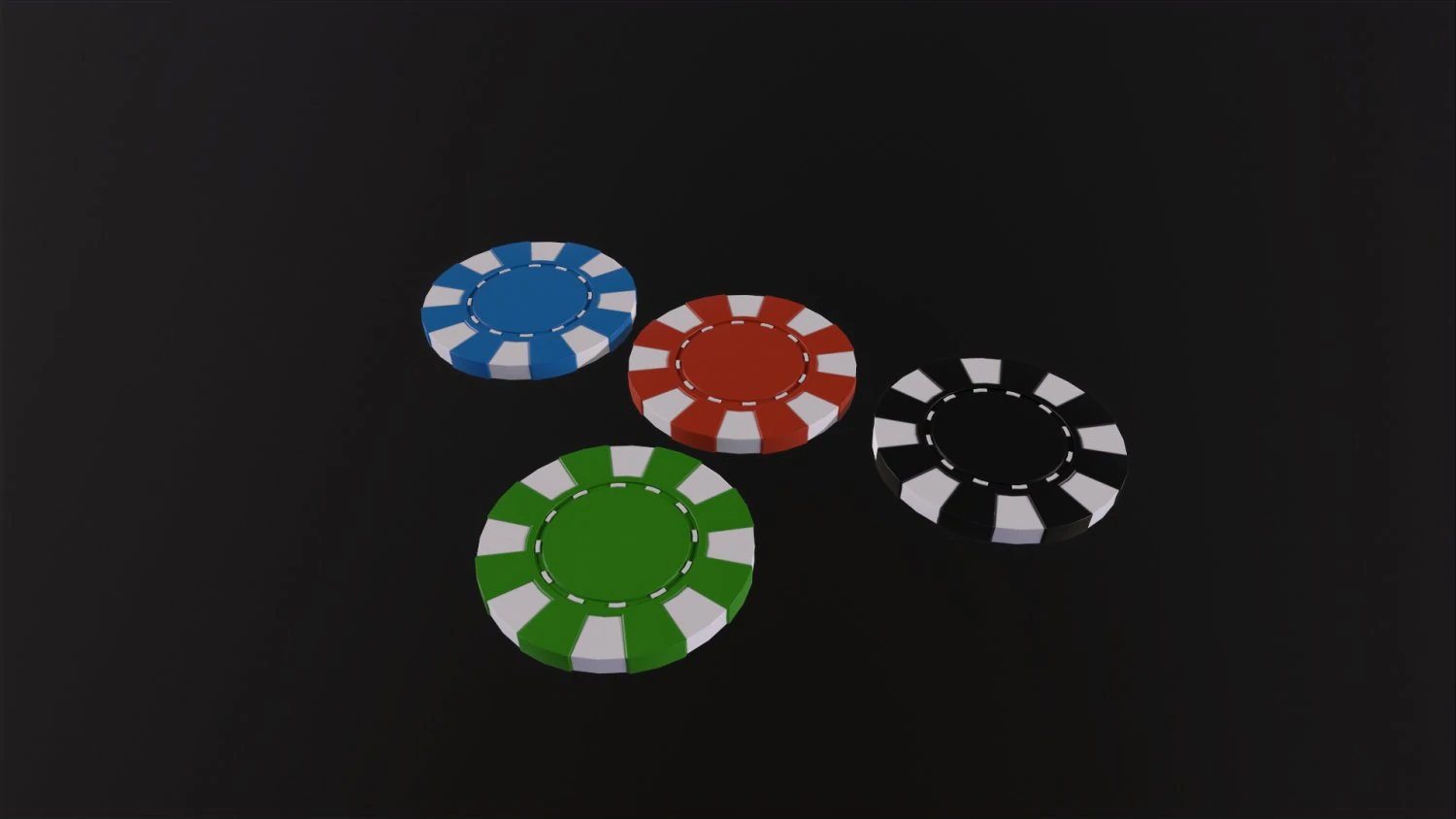 Casino chips 3D Model .c4d .max .obj .3ds .fbx .stl .blend 