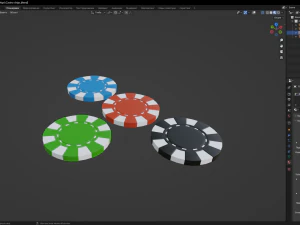 Casino chips 3D Model