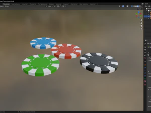 Casino chips 3D Model