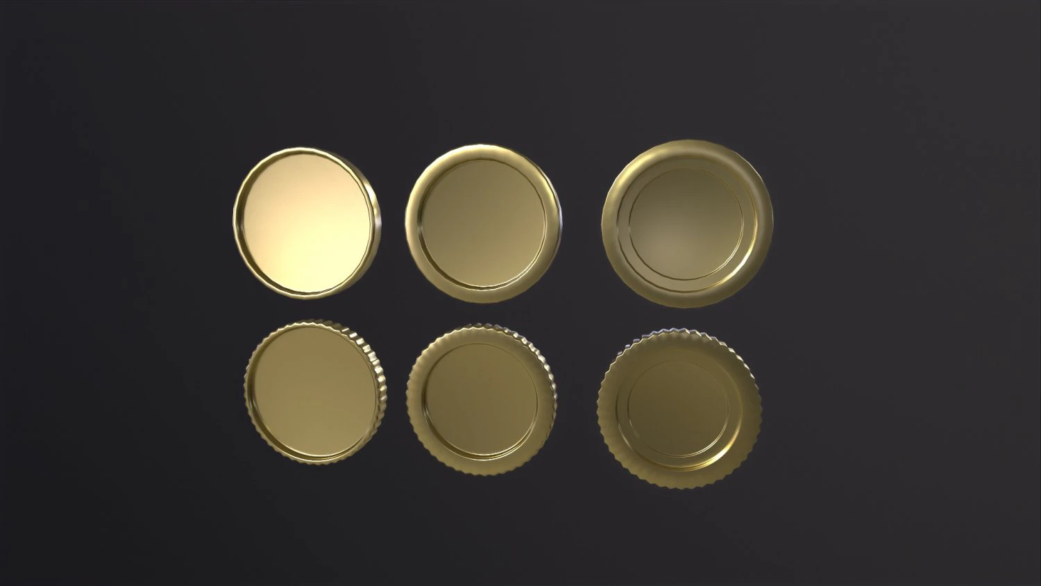 Clean coins 3D Model .c4d .max .obj .3ds .fbx .stl .blend