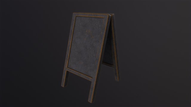 Floor sign Model 3D .c4d .max .obj .3ds .fbx .stl .blend 