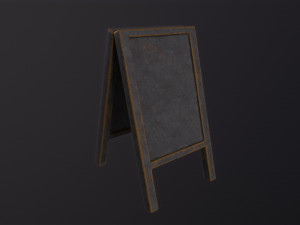 Floor sign Model 3D
