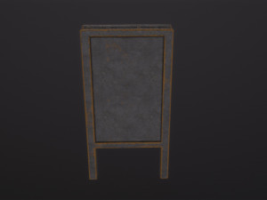 Floor sign Model 3D