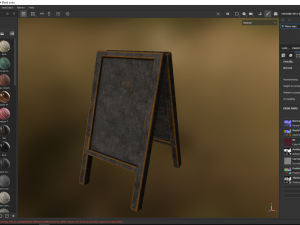 Floor sign Model 3D