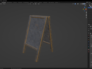 Floor sign Model 3D