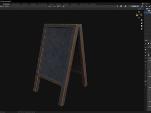 Floor sign Model 3D