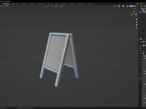 Floor sign Model 3D