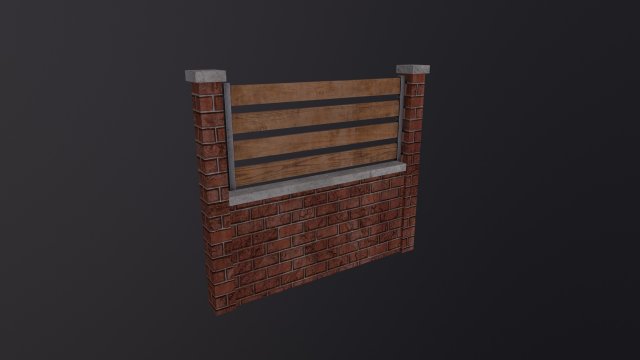 Fence 3D Model .c4d .max .obj .3ds .fbx .stl .blend 