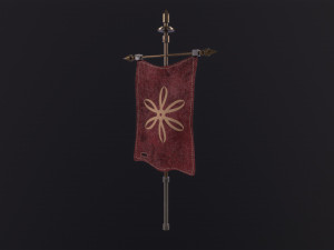 Medieval Flag 3D मॉडल