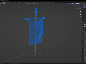 Medieval Flag 3D मॉडल