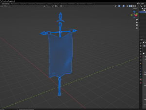 Medieval Flag 3D मॉडल