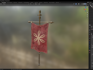 Medieval Flag 3D मॉडल