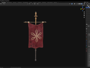 Medieval Flag 3D मॉडल