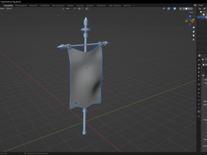 Medieval Flag 3D मॉडल