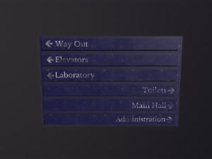 Hospital direction sign 3D 模型