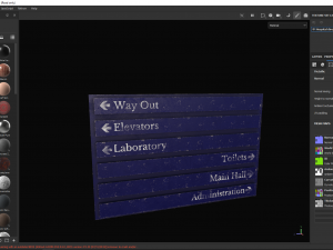 Hospital direction sign 3D 模型