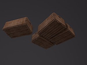 Wooden Box 3D Model