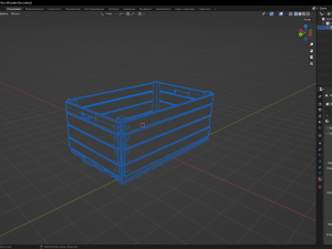 Wooden Box 3D Model