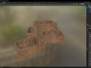 Wooden Box 3D Model