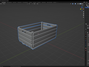 Wooden Box 3D Model