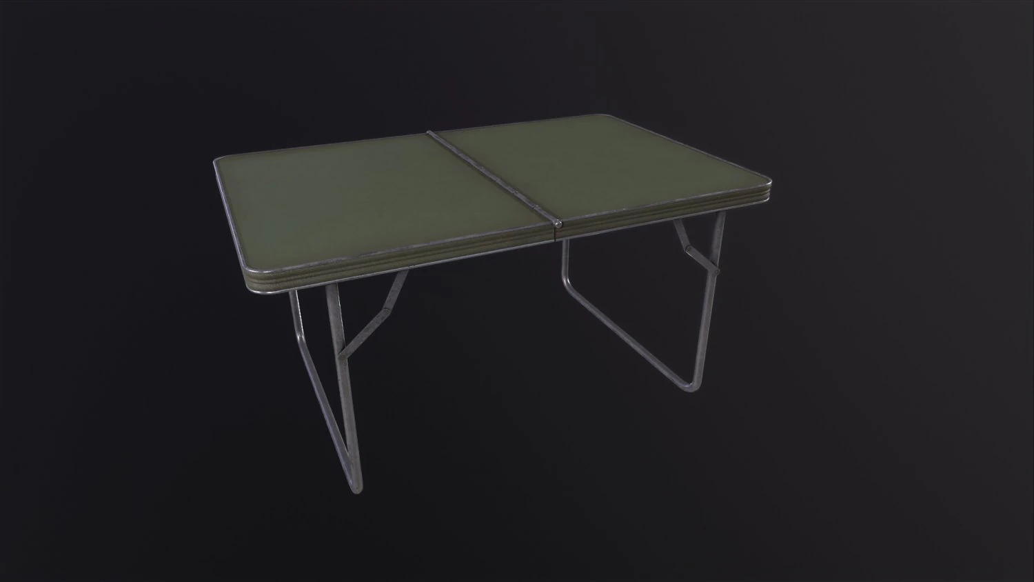 Military metal table 3D Model .c4d .max .obj .3ds .fbx .stl .blend
