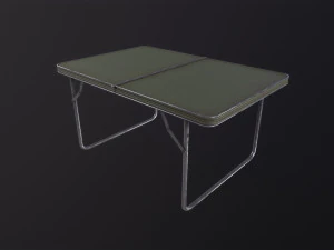 Military metal table 3D Model