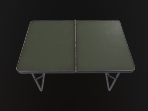 Military metal table 3D मॉडल