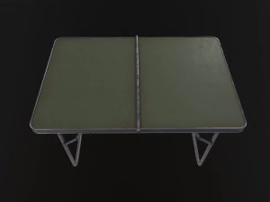 Military metal table 3D Model