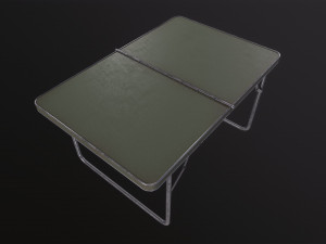 Military metal table 3D मॉडल
