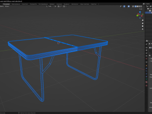 Military metal table 3D मॉडल