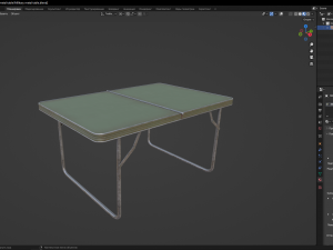 Military metal table 3D मॉडल