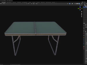 Military metal table 3D Model