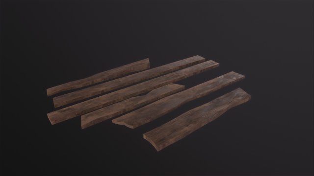 Wooden planks 3D मॉडल .c4d .max .obj .3ds .fbx .stl .blend 