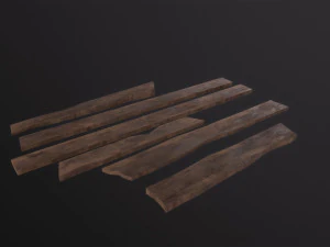 Assi di legno Modello 3D