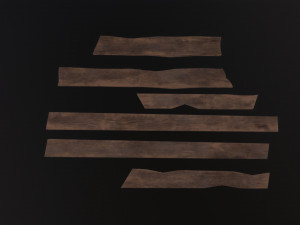 Wooden planks 3D मॉडल